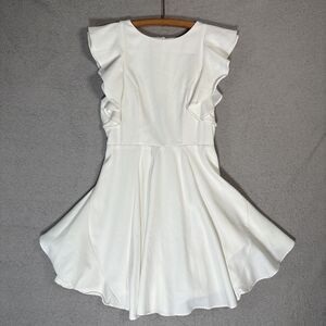Chelsea And Violet  Women’s Dress Size S Ruffle‎ Mini Wedding Bride Rehearsal
